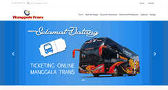 Desktop Screenshot of manggalatrans.com